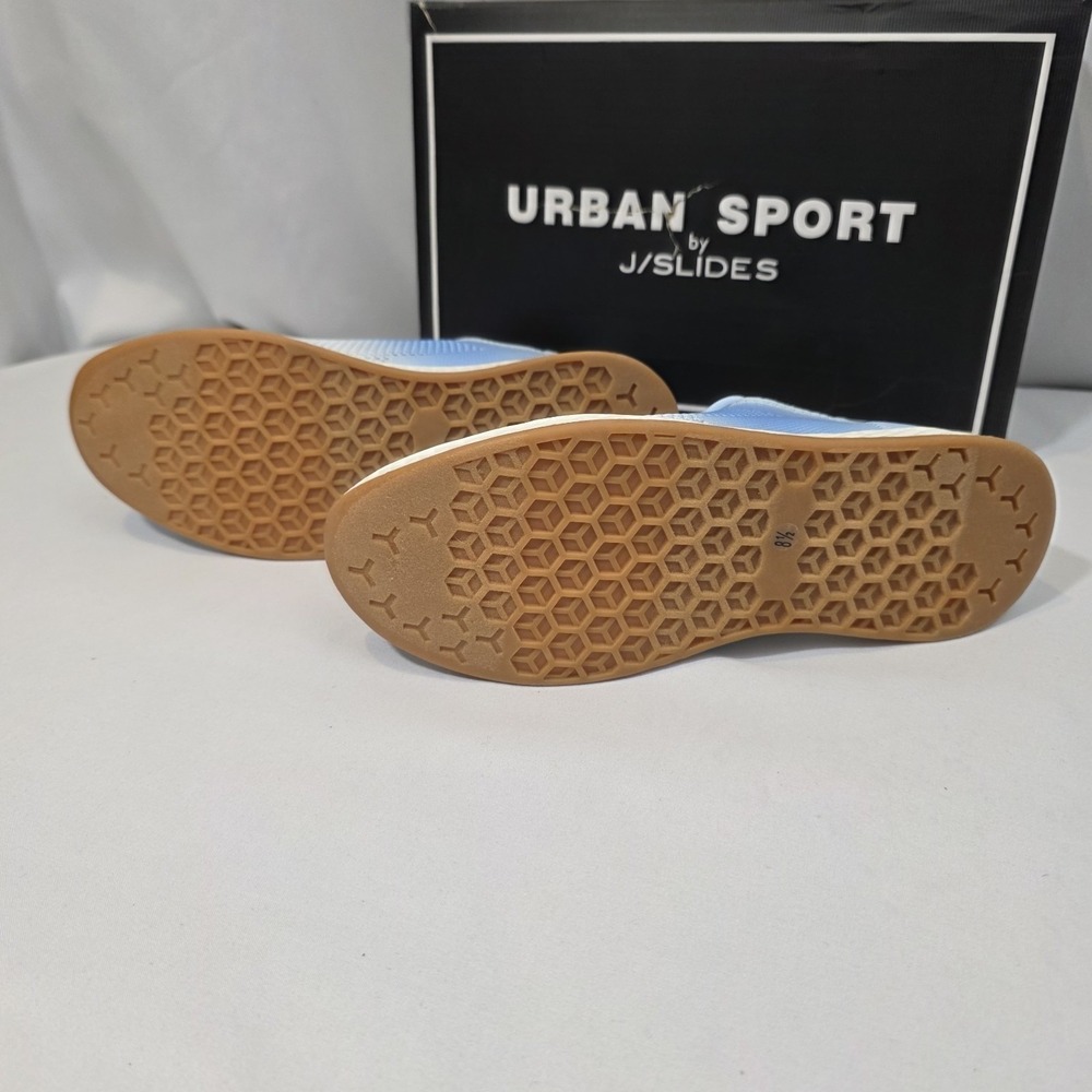 Urban Sport by J/Slides Ophelia Size 8.5 Women's Fashion Sneakers Blue Knit - Picture 6 of 10